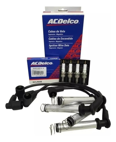 Kit Cables + Bujias Acdelco Ngk Celta Corsa Classic Meriva