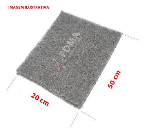 Manta Filtrante Lavável Grossa 19mm 20cm X 50cm