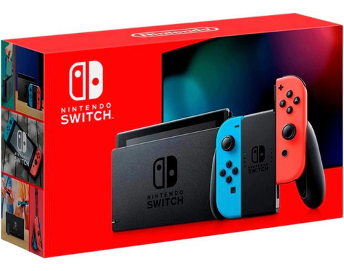Consola Nintendo Switch   Color Azul Y Rojo Nuevo 