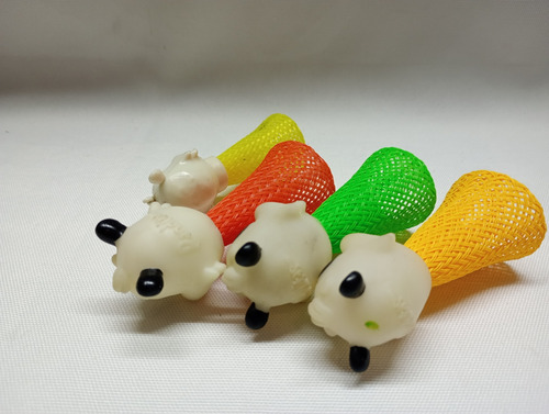 Muñeco Lástico Panditas Poing Poing Ricolino 2018 Colección (Usado)