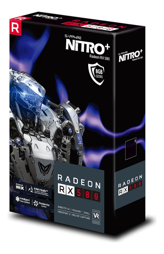 G Radeon Nitro+ Rx 580 8gb Gddr5 Dual Dual Dp Con Tarjeta Gr