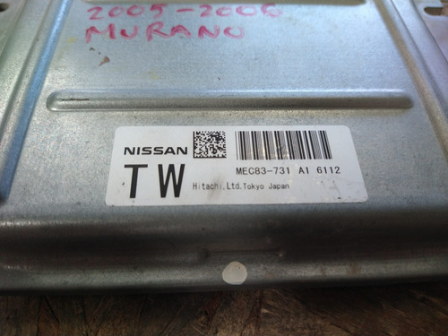 Mec83-731 A1 2005 Nissan Murano Pcm Computadora De Motor