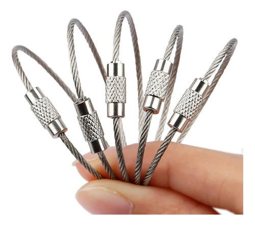 Llavero 15cm Outdoor Tools Edc Wire Rope 10pcs