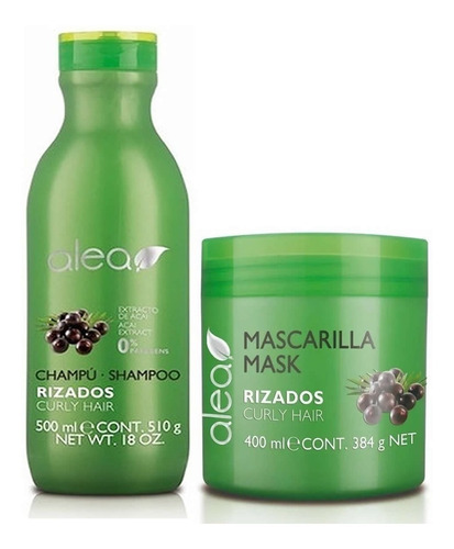 Ale Shampoo + Mascarilla Para Cabellos Rizados Ondulados