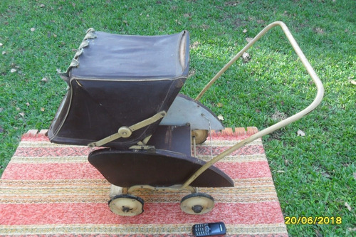 Imagen 2 de 10 de Antiguo Coche Cochecito Muñeca Juego Niña