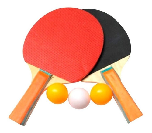 Set De Raquetas De Ping Pong X2 Paletas + 3 Pelotas + Funda