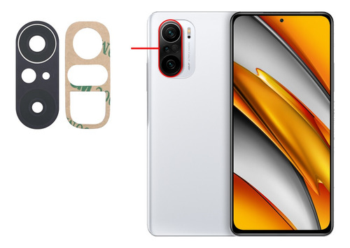 Repuesto Vidrio Lente De Cámaras Para Xiaomi Poco F3 5g