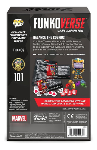 Funko Thanos Funkoverse Marvel 101 Expansion Colección