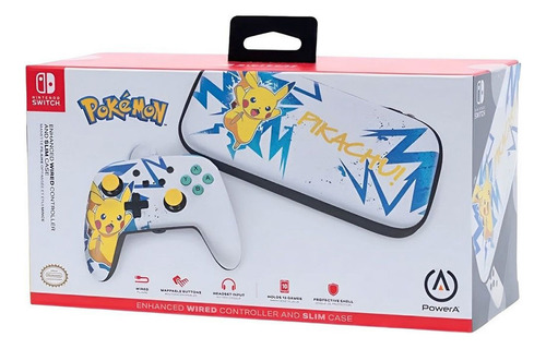 Joystick + Estuche De Nintendo Switch Pikachu