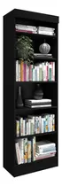 Comprar Estante Para Livro Com 6 Prateleiras Livreiro Estante Multiuso Armário Organizador Industrial Cor: Preto E-led Brasil
