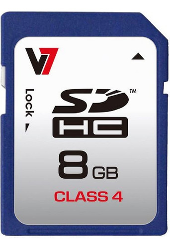 V7 Tarjeta De Memoria Flash Sdhc Clase 4 De 8 Gb (vasdh8gcl4