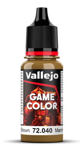 Vallejo Game Color Marron Cuero 72040 Modelismo La Plata