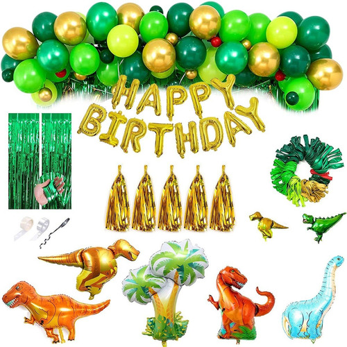 Kit De Decoraciones Para Fiesta De Cumpleaños, Dinosaurios | Meses sin  intereses