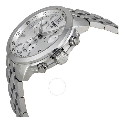 Relógio Tissot Prc200 T055.417.11.017.00 Branco Aço Cor Da Correia Prateado Cor Do Bisel Prateado Cor Do Fundo Prateado