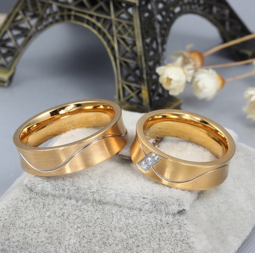 Anillo Elegante De Acero - Calidad Titanio Para Compromisos