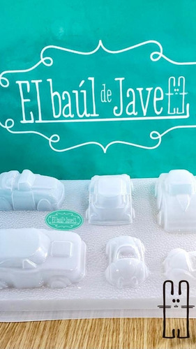 Molde Para Gelatina El Baúl De Jave Carritos Chicos En 3d