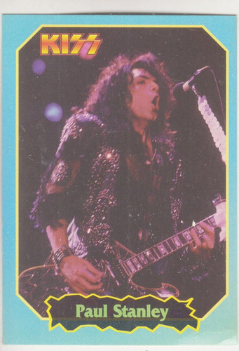 Idolos Paul Stanley Grupo Kiss Figurita Cromo Rock Cards 