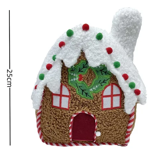 Festival Gingerread House Pillow Muñeca De Peluche
