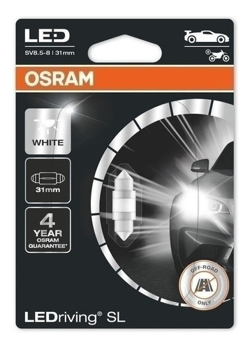 Bombillo Led Osram Techo  Luz Blanca 6000k 12v 31mm