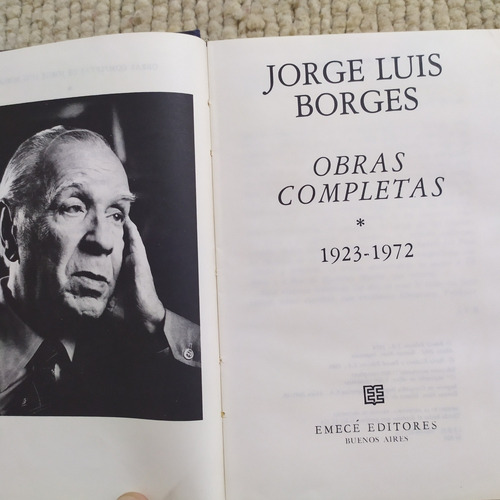 Obras Completas Jorge Luis Borges 1923-1972 Emecé 