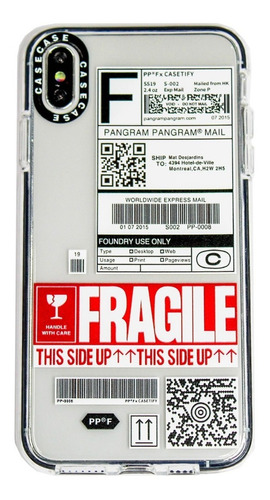 Funda Ticket Fragile Para iPhone XS Max + Vidrio Templado