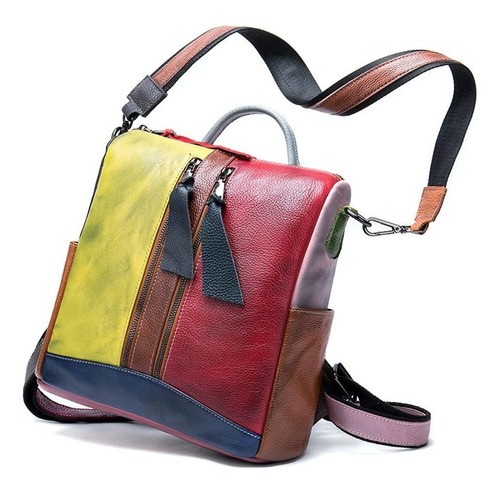 Eysee Mochila Moda Cuero Para Mujer Multicolor Gran 2022 1 L