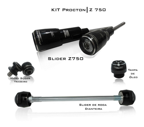 Kit Slider Tampas Procton Racing Kawasaki Z750