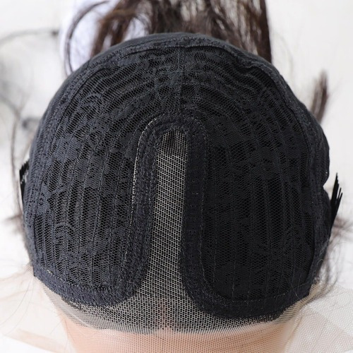 . Peluca De Cabello Humano Corto Bob Suave 25cm #1b R