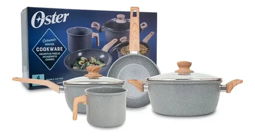 Jogo de Panelas 4 Peças Marble Edition Oster