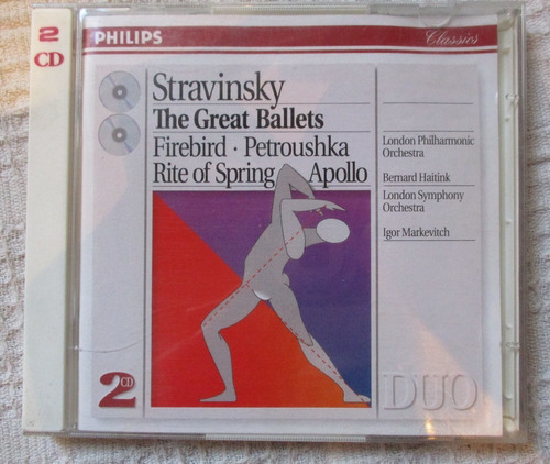 Imagen 1 de 4 de Stravinsky - The Great Ballets. Firebird. Petroushka. Rite