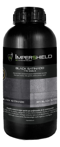 Protector Intensificador Piedras Negras Black Satinado 1 L