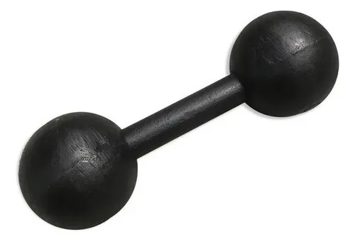 Pack 4 Mancuernas De Hierro Macizo De 2 Kg !!! Color Negro