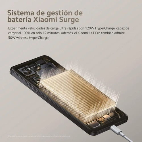 Xiaomi 14t Pro 5g 12gb Ram 512gb Dual Sim Nfc Ip68 Global Cámara Leica Batería 5000mah Mediatek Dimensity 9300+ Octa-core Azul Acero