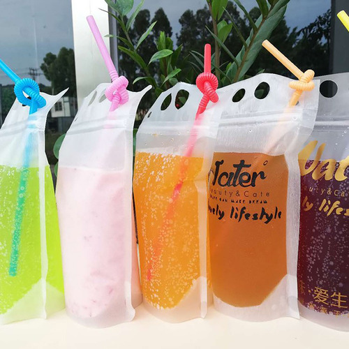 Bolsa De Jugo Desechable Para Beber Leche, Té, Leche De Soja