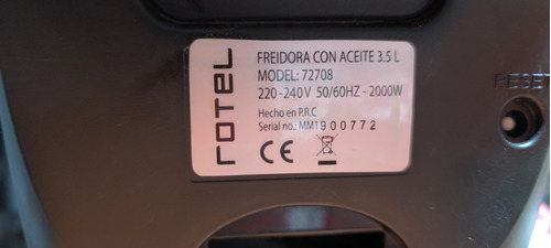 Freidora Rotel Inoxidable 