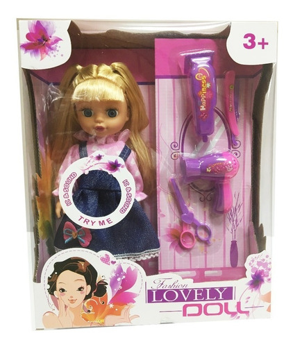 Imagen 1 de 4 de Muñeca Con Ropa Y Accesorios