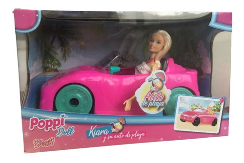 Muñeca Poppi Doll Kiara Y Su Auto De Playa - Sharif Express