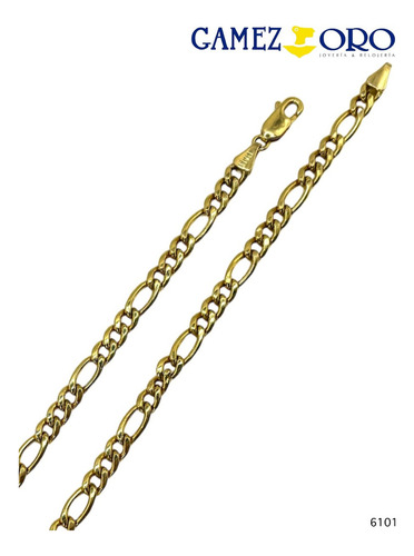 Cadena Oro 10k Italiano Estilo Cartier Gourmet 60cm 4.5mm