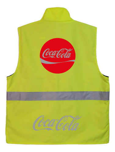 Chaleco De Seguridad Cat Coca Cola Modelo 1 Amarillo M