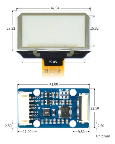Pantalla Oled Transparente Fermion De 1.51 Con Convertidor