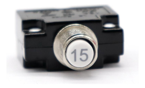 6 Disyuntor 15amp Botón Pulsador Reiniciable Montaje En
