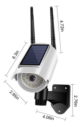 Una Cámara Falsa Solar Falsa Con Led Parpadeante