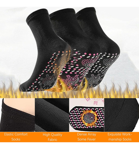 Calcetines De Invierno Autocalentables, 5 Unidades, Para Man