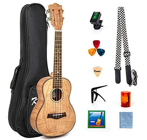 Ukelele Clasica Llama Kit De Tigre De Madera Okoume Par...