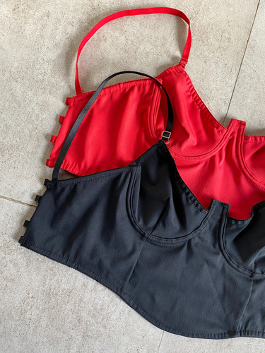 Set Francisca De Lencería Rojo Lisa 85