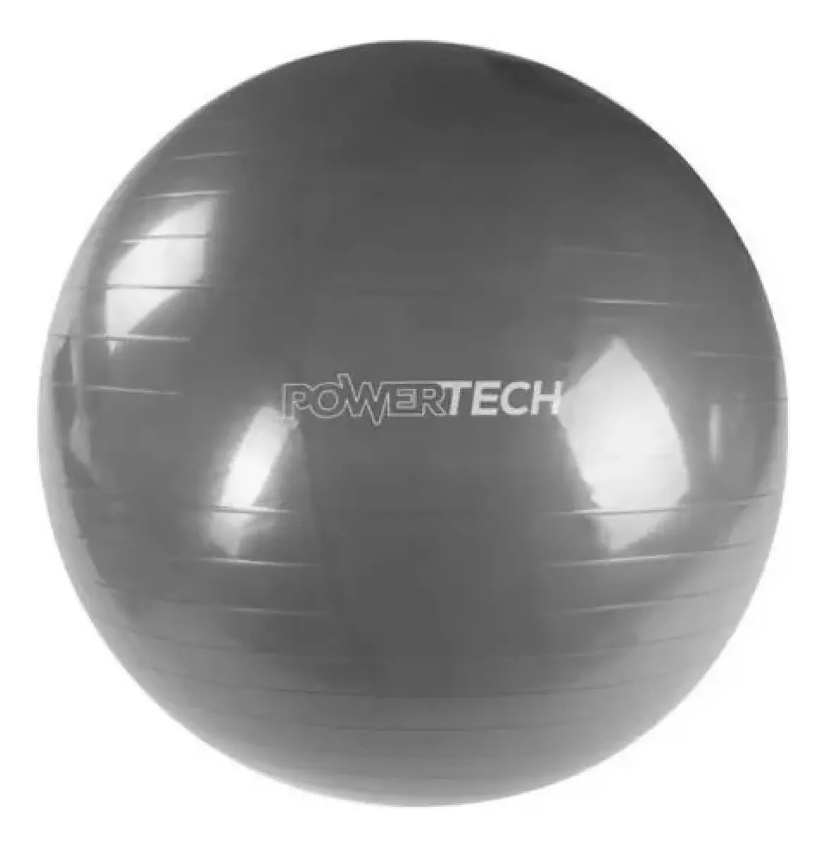Pelota Esferodinamia Power Tech 85cm Gris Yoga Fitness PVC Reforzada