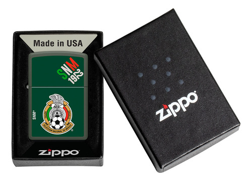 Encendedor Zippo Verde Mate Snm 1922