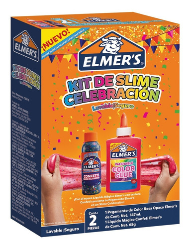 Kit Slime Celebración Elmer's Para Niños Y Niñas