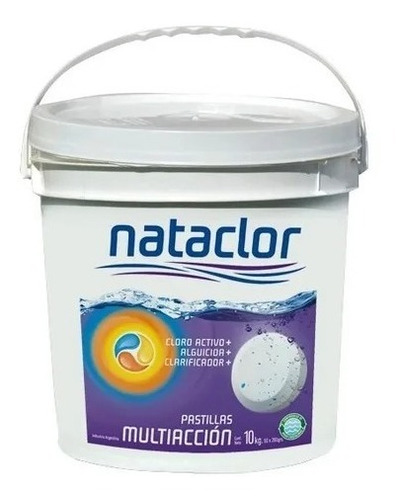 Cloro En Pastillas Nataclor 10 Kg 200 G C/u Disolucion Lenta