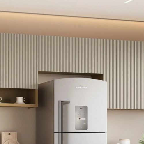 Armário De Cozinha Modular Aéreo 1 Porta 100% Mdf Simone Mendes 80c Cor Carval/offwhite